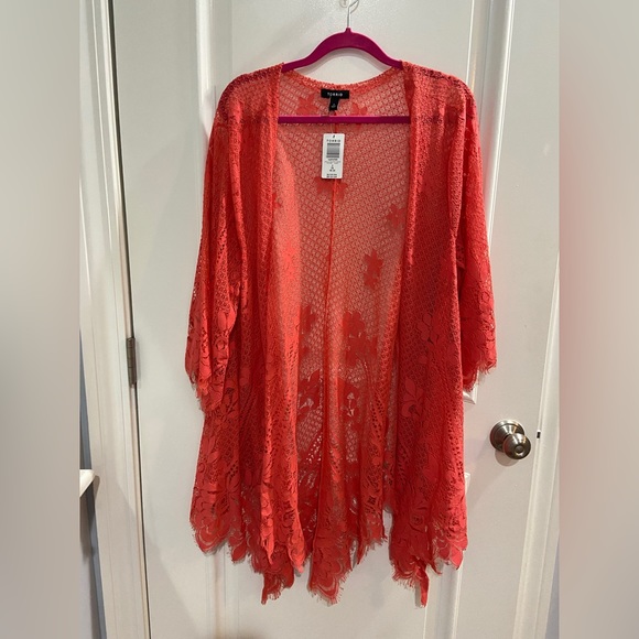 NWT Plus Size torrid Open-Front Scalloped Lace, Size 1 (14/16) - Picture 2 of 10